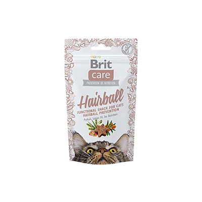 Obrázek BRIT CARE Cat Snack Hairball 50g