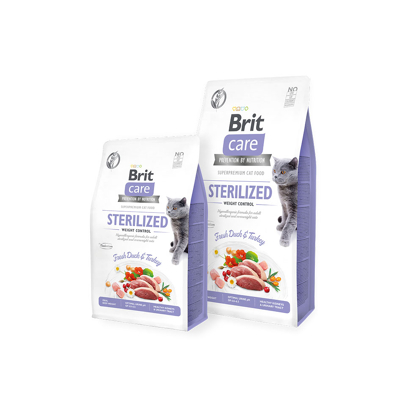 Obrázek BRIT CARE Cat Grain Free Sterilized Weight Control 400g
