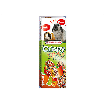 Obrázek VERSELE LAGA Crispy Sticks ovocné tyčky pro morčata a králíky 2x55g