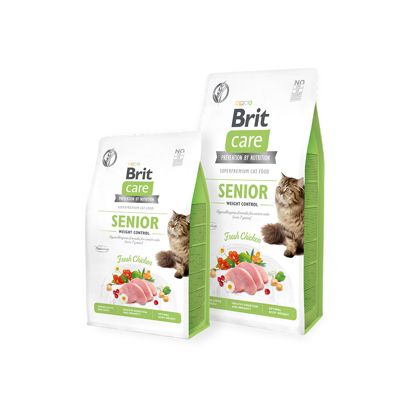 Obrázek BRIT CARE Cat Grain Free Senior Weight Control 7kg