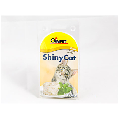 Obrázek Konzerva GIMPET Shiny Cat kuře 2x70g