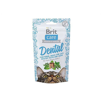 Obrázek BRIT CARE Cat Snack Dental 50g