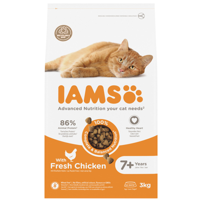 Afbeelding van Iams Cat Senior 3 kg Kattenvoer Kip