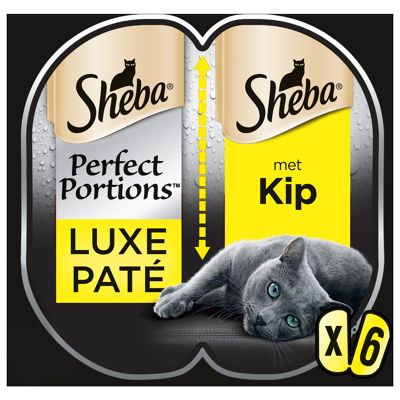 Afbeelding van Sheba Perfect Portions Adult Kattenvoer Kip 6x37.5 g