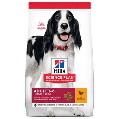 Afbeelding van Hill&#039;s Canine Adult Medium Kip Hondenvoer 2.5 kg