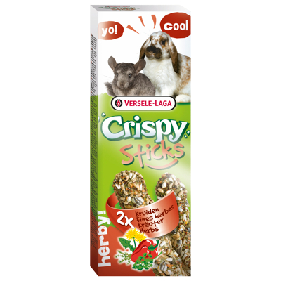 Afbeelding van Versele Laga Crispy Sticks Konijn Kruiden Konijnensnack 2x55 g
