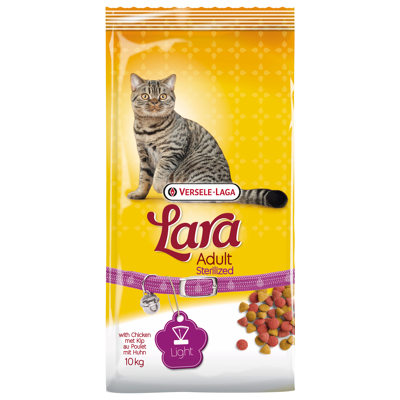 Afbeelding van Lara Adult Sterilized Kip&amp;Eend Kattenvoer 10 kg