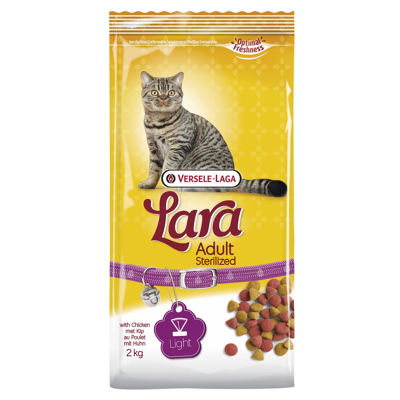 Afbeelding van Lara Adult Sterilized Kip&amp;Eend Kattenvoer 2 kg