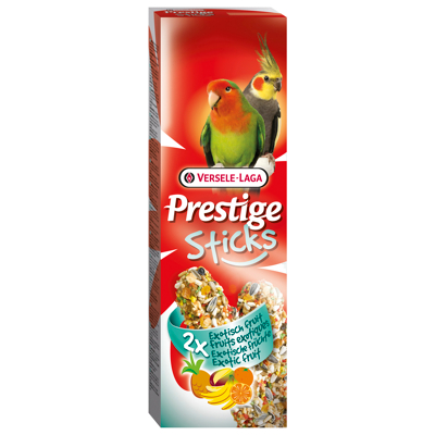 Afbeelding van Versele Laga Prestige Sticks Gropar Exotisch Fruit Vogelsnack 2x70 g