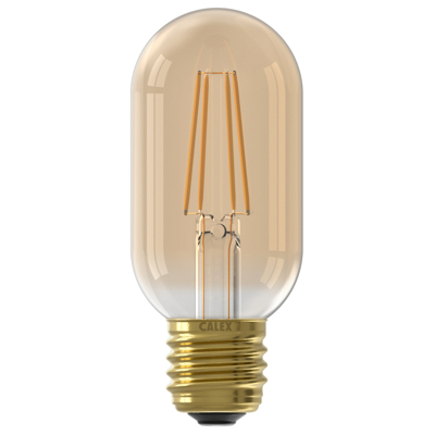 Afbeelding van LED lamp E27 Buis Calex (3.5W, 250lm, 2100K, Dimbaar, Goud)