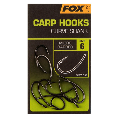 Afbeelding van Fox Carp Hooks Curve Shank #6 Karper haken