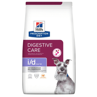 Afbeelding van Hill&#039;s Prescription Diet Canine I/D Digestive Care Low Fat Hondenvoer 12 kg