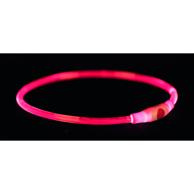 Afbeelding van Trixie Halsband Usb Flash Light Lichtgevend Oplaadbaar Rood 65X0,8 CM (399174)