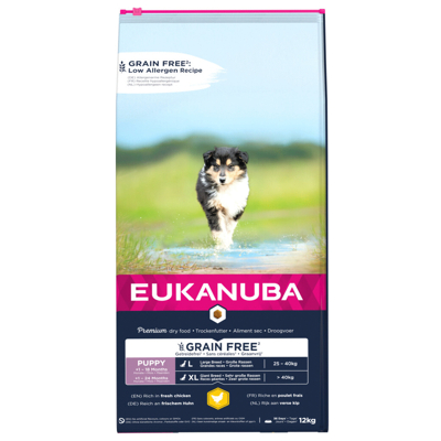 Afbeelding van Eukanuba Pup &amp; Junior Large Grain Free Kip Puppy Hondenvoer 12 kg