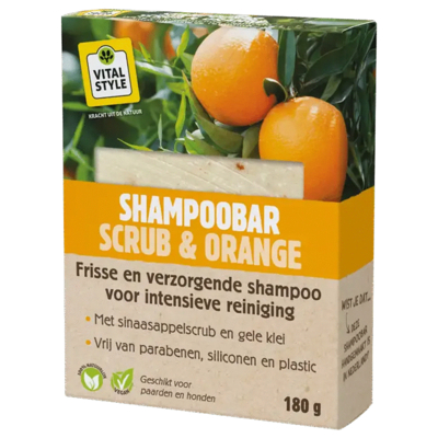 Afbeelding van VITALstyle Shampoobar Scrub &amp; Orange