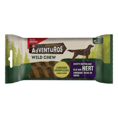 Afbeelding van Adventuros Wild Chew Hert Hondensnacks S
