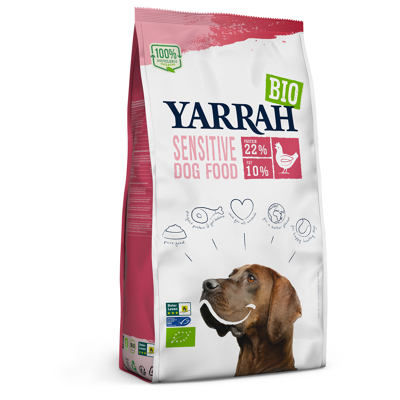 Afbeelding van Yarrah Dog Biologische Brokken Sensitive Kip Zonder Toegevoegde Suiker 10 KG