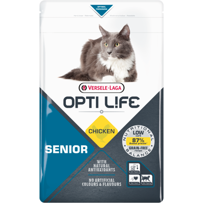 Afbeelding van Opti Life Cat Senior Kip Kattenvoer 2.5 kg