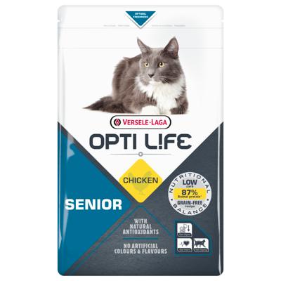 Afbeelding van Opti Life Cat Senior Kip Kattenvoer 1 kg