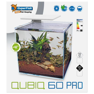 Afbeelding van Superfish Qubiq 60 Pro 40x40x50.8 cm Aquaria Zwart