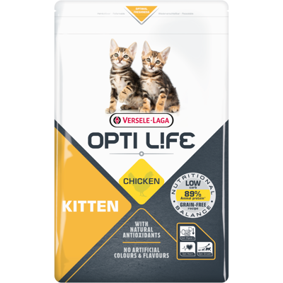 Afbeelding van Opti Life Cat Kitten Kip Kattenvoer 2.5 kg