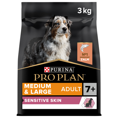 Afbeelding van Pro Plan Dog Senior Medium &amp; Large Breed Sensitive Zalm Hondenvoer 3 kg