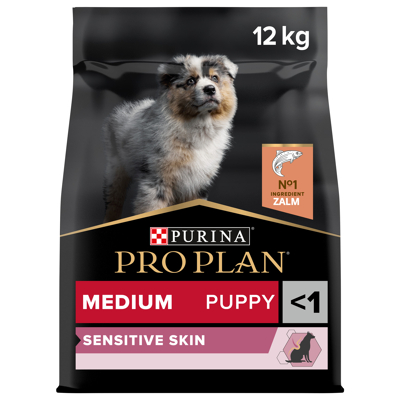 Afbeelding van Pro Plan Dog Puppy Medium Breed Sensitive Zalm Hondenvoer 12 kg