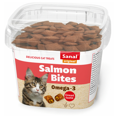 Afbeelding van Sanal Cat Salmon Bites Cup 75 GR