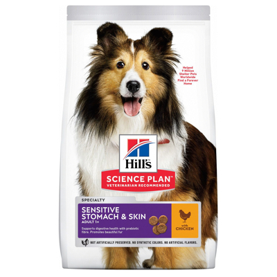 Afbeelding van Hill&#039;s Canine Adult Sensitive Stomach And Skin Hondenvoer 12 kg