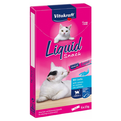 Afbeelding van Vitakraft Cat Liquid Snack Zalm &amp; Omega 6 ST