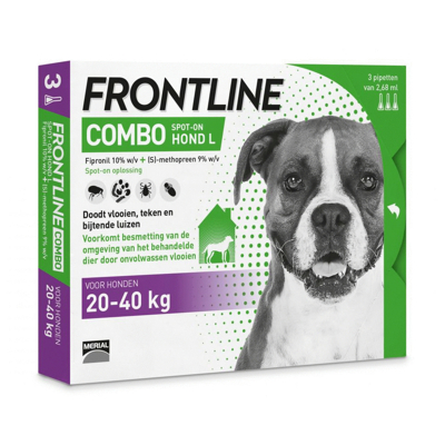 Afbeelding van Frontline combo hond l 20 40 kg 3 pip.