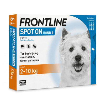Afbeelding van Frontline spot on hond S (2 10 kg) 6 pipetten