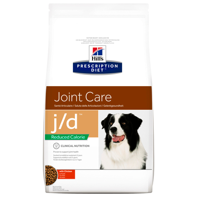 Afbeelding van Hill&#039;s Prescription Diet J/D Joint Care Reduced Calorie Zak Kip Hondenvoer 12 kg