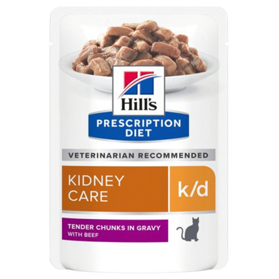 Afbeelding van Hill&#039;s Prescription Diet Feline K/D Rund 85 GR (12 stuks)