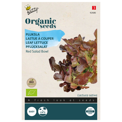 Afbeelding van Pluksla Red Salad Bowl Buzzy Organic (BIO)