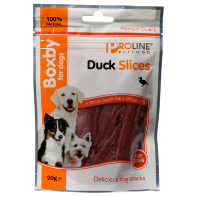 Afbeelding van Boxby Duck Slices Hondensnacks Eend 90 g