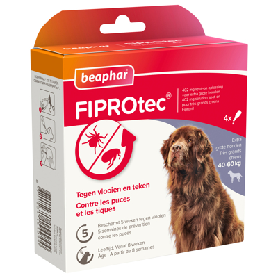 Afbeelding van Fiprotec spot on hond 40 60kg 3 + 1 pipet