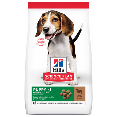 Afbeelding van Hill&#039;s Canine Puppy Medium Lam&amp;Rijst Hondenvoer 2.5 kg