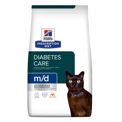 Afbeelding van Hill&#039;s Prescription Diet M/D Diabetes/Weight Management Zak Kip Kattenvoer 1.5 kg