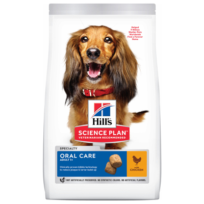 Afbeelding van Hill&#039;s Canine Adult Oral Care Medium Kip Hondenvoer 2 kg