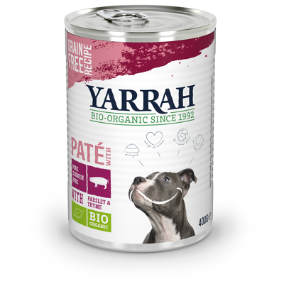 Afbeelding van Yarrah Biologisch hondenvoer paté met varkensvlees 400 g
