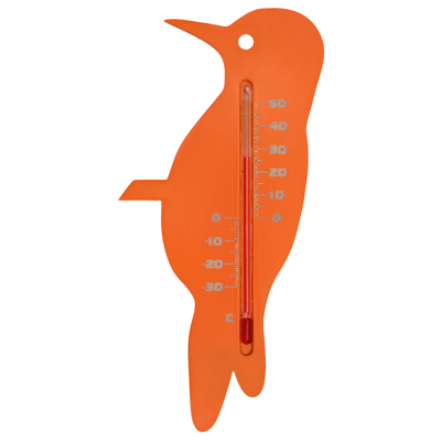 Afbeelding van Nature Muurthermometer Specht Thermometer Oranje