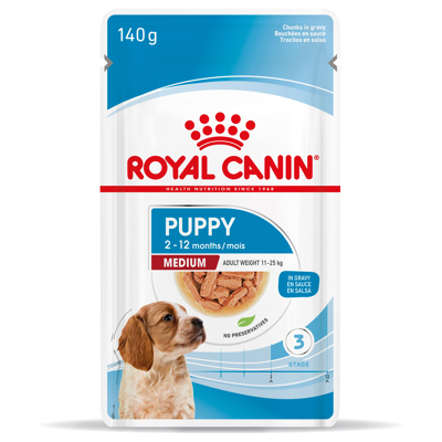 Afbeelding van Royal Canin Medium Natvoer Puppy Hondenvoer 10x140 g