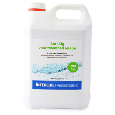 Afbeelding van Interline Anti alg 5 Liter Wit Zwembad Schoonmaak