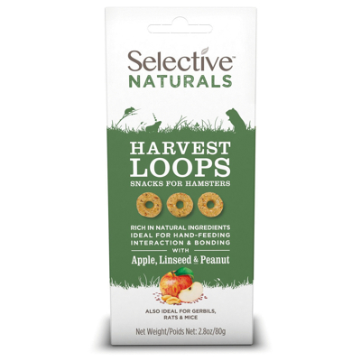 Afbeelding van Supreme Selective Naturals Harvest Loops Knaagdiersnack 80 g