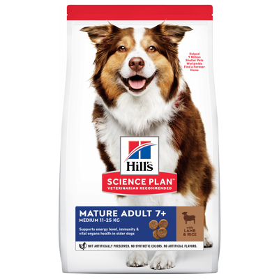 Afbeelding van Hill&#039;s Canine Mature Adult Medium Hondenvoer Lam Rijst 2.5 kg
