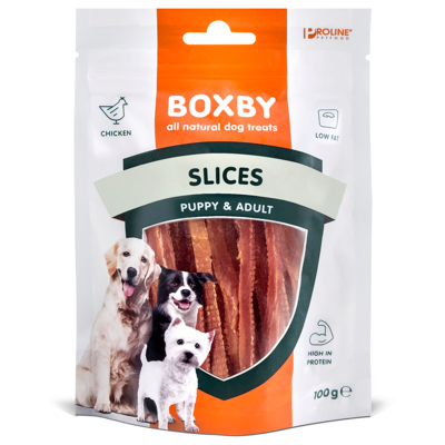 Afbeelding van Boxby Slices Hondensnacks Vlees 100 g