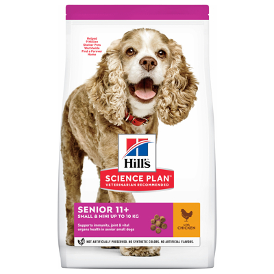 Afbeelding van Hill&#039;s Canine Senior 11plus Small Mini Hondenvoer Kip 1.5 kg
