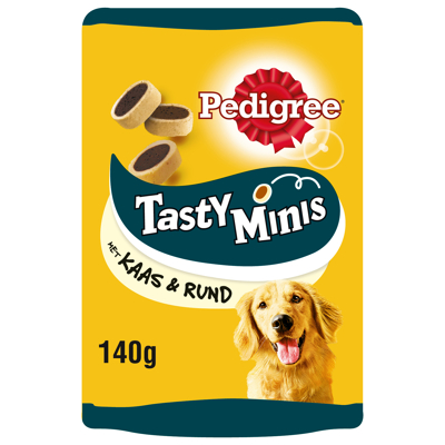 Afbeelding van Pedigree Cheesy Tasty Bites Mini Hondensnacks 140 g