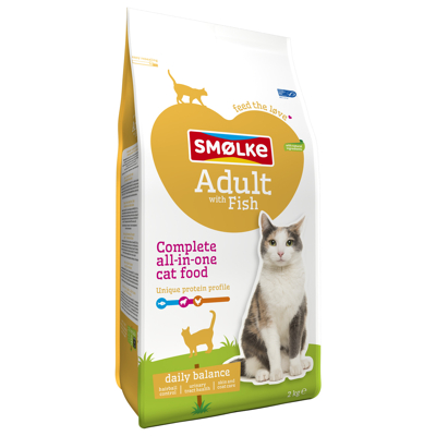 Afbeelding van Smolke Cat Adult Vis&amp;Kip&amp;Lam Kattenvoer 2 kg